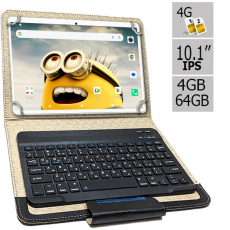 Планшет - телефон  Hoozo S 464 LTE Gold 4GB/64GB  IPS 10.1'' + Чехол с Bluetooth клавиатурой