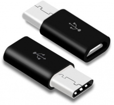 MicroUSB на Type-C - Black переходник