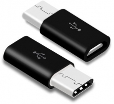 Переходник MicroUSB на Type-C - Black