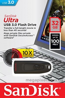 SanDisk USB 32Гб  Ultra 3.0 100 MB/s