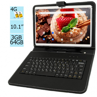 Планшет - телефон Adronix S 364 LTE Blue IPS 10.1''  3GB/64GB  + Чехол-клавиатура